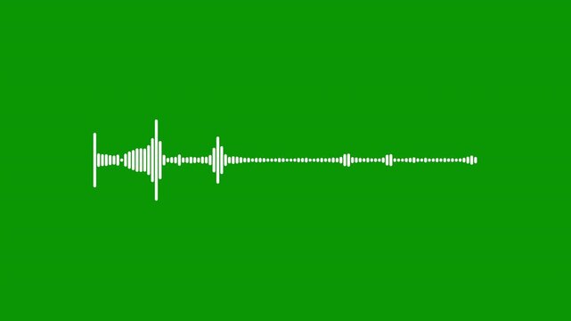 Fresh jade mint audio spectrum equalizer waveform, vivid sound wave frequency bars pulsing beat, clean digital music visualizer loop animation green screen backdrop 4K 30fps Apple ProRes