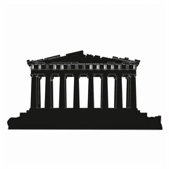 Fototapeta premium Acropolis of Athens architecture silhouette parthenon.