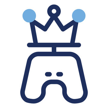 Champion Gamer Controller Crown Duo Tone Icon