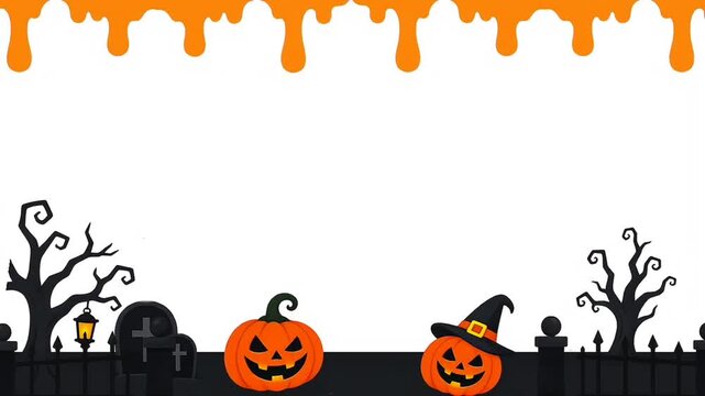 halloween background with pumpkin