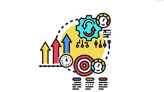 Business concept of boosting workplace efficiency, increasing productivity, and improving performance by implementing effective management strategies and optimizing processes for company growth