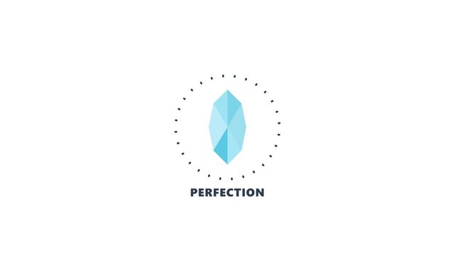 Financial Perfection Diamond on Green Screen