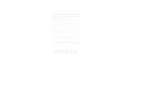Financial Invoice Document on Green Screen