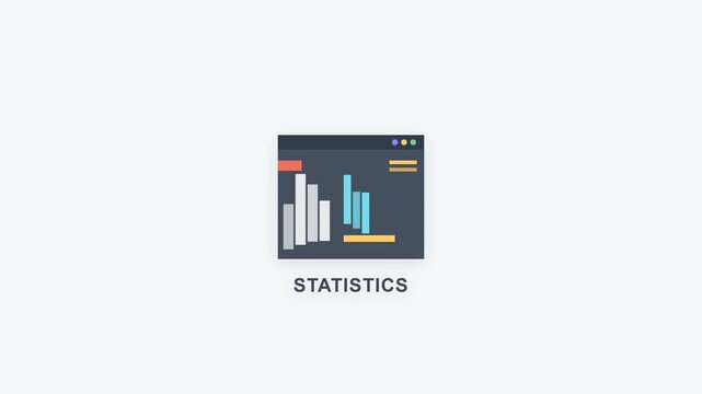 Financial Statistics Dashboard on Green Screen