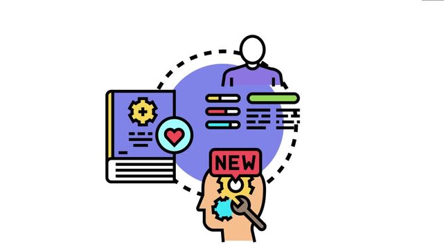 Person optimizing workplace skills and knowledge through training and education, representing continuous improvement, capability enhancement, and professional growth