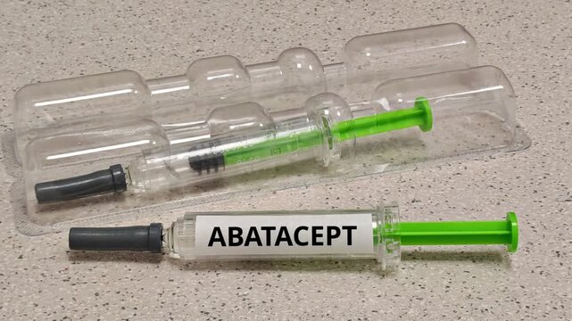 ABATACEPT T cell costimulation modulator for autoimmune arthritis in a prefilled syringe
