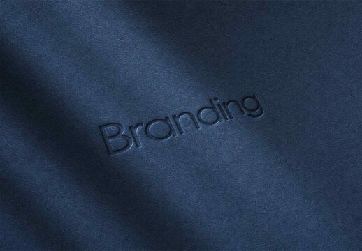Dark Deboss Logo Mockup