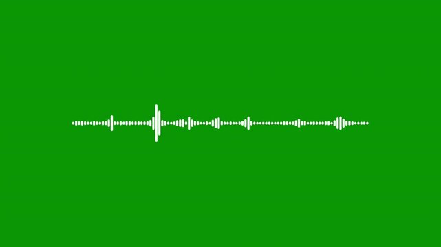 Polished chrome platinum audio spectrum equalizer waveform, sleek metallic frequency bars pulsing beat, futuristic music visualizer loop green screen background 4K 30fps Apple ProRes video