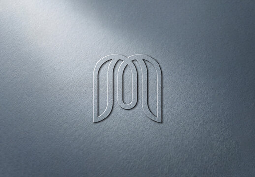 Craft Debossing Logo Mockup