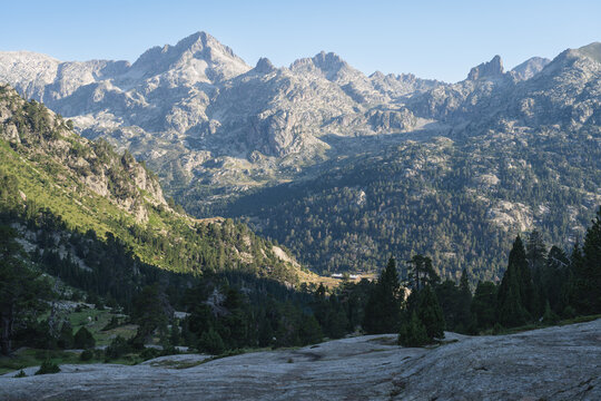 View at  Refuge Wallon, in the French Pyrenees, on the fampus HRP trekking.