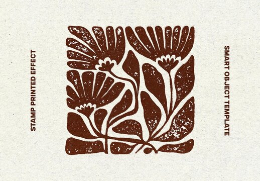 Stamp Text Logo Effect For Poster And Branding Design