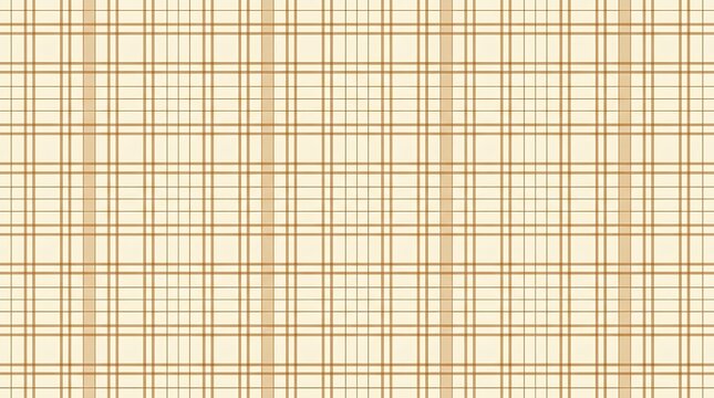 Beige plaid pattern background with brown intersecting lines