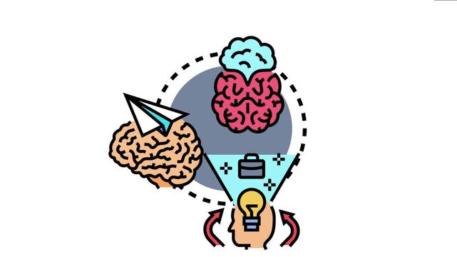 Creative thought processes transform ideas into innovative solutions, connecting conceptualization, generation, and strategic implementation for business growth and development