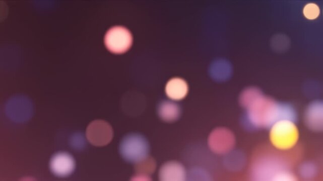 Gentle bokeh lights floating in a dark space adding a touch of magic and wonder