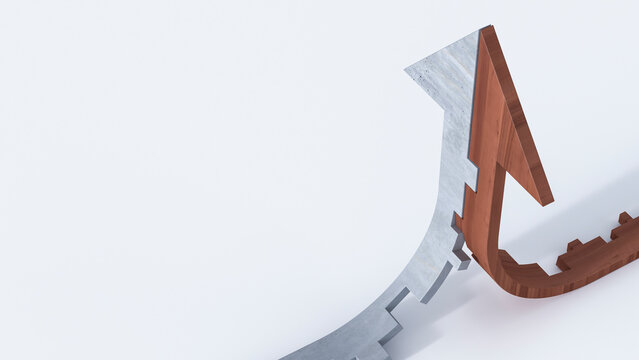 Wood and stone arrow