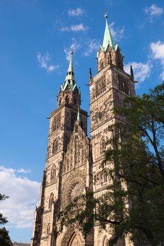 Germany, Nuremberg, St. Lorenz, west facade