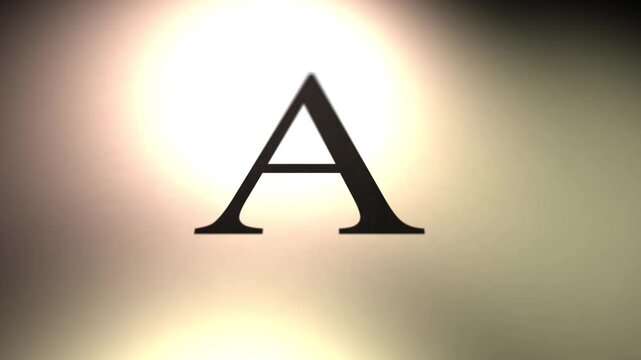 Cinematic Letter Sliding Across Camera - A
