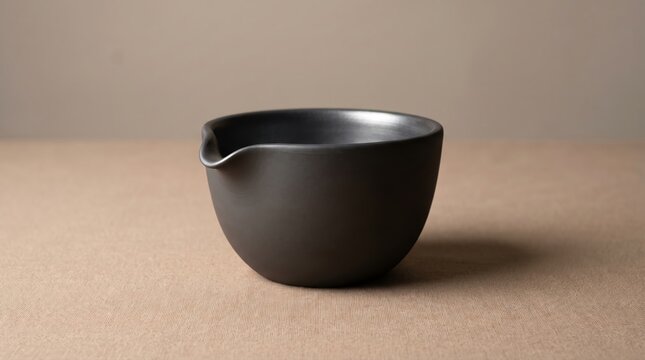 Black clay graphite crucible for industrial metal melting or laboratory chemical testing