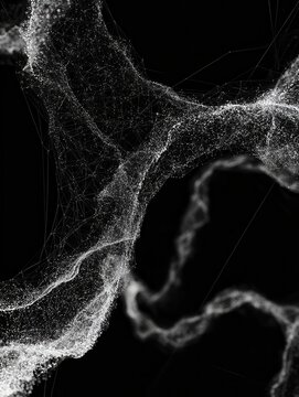 Abstract particle folds representing connected systems 