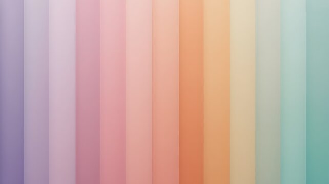 Vertical paper layers create a soft pastel rainbow gradient background with elegant smooth light transitions effect