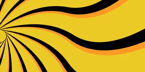 Fototapete 3D Pattern with optical illusion. Abstract striped background.  © Maimun