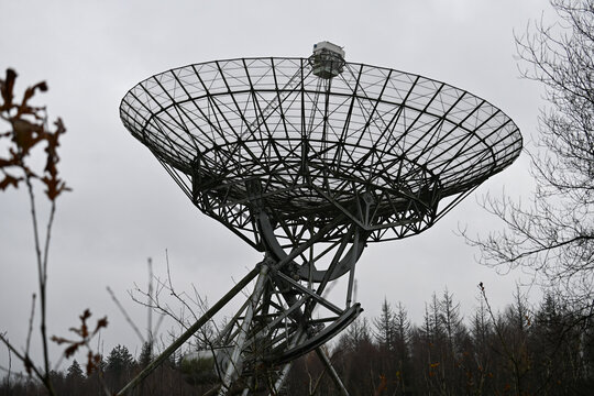 Gray scale Westerbork 1 satallite with nature