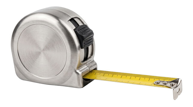 Steel Measuring Tape Tool PNG Isolated on a transparent background