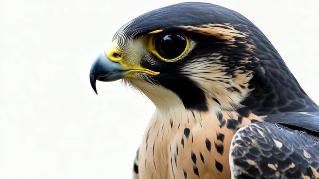 A hawk soaring in the sky.