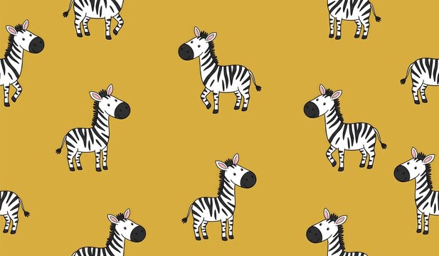 Cute zebra pattern background design