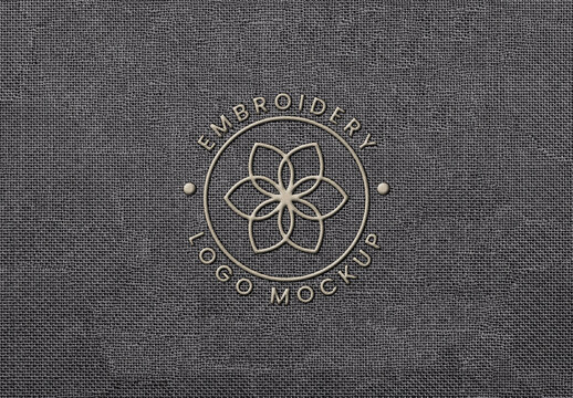 Embroidered Fabric Logo Mockup