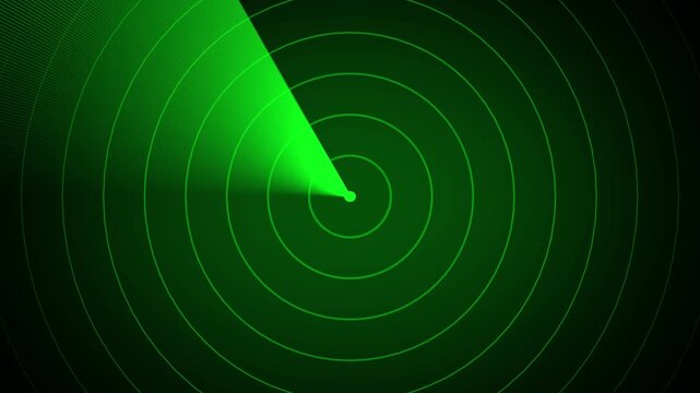 Aircraft signal and guidance hud icon radar animated .Radar screen animation. Signal transmitted sonar radar .Radar point to detect enemy position. 4k Scanning Submarine Radar 