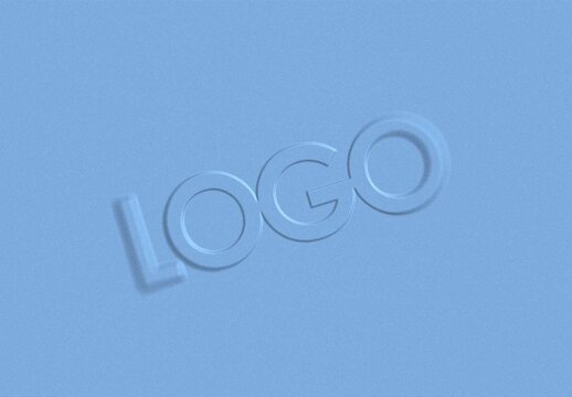 Soft Embossed Logo Mockup
