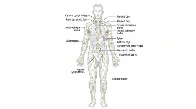 Human muscular anatomy illustration for medical study and biological education