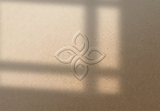 Embossed Paper Logo Mockup