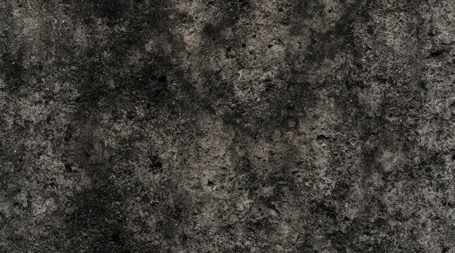 Detailed macro photograph of a dark textured stone surface