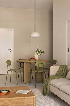 Warm Neutrals and Pops of Color: Interior Design