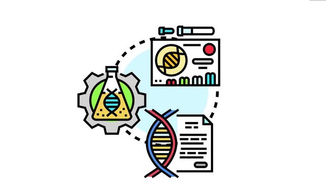 Biotechnology process creating monoclonal antibodies, involving genetic research, laboratory testing, and scientific documentation for medical applications and disease treatment