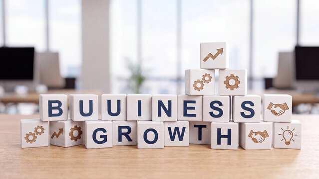 Business growth strategy for revenue expansion market development and corporate performance improvement