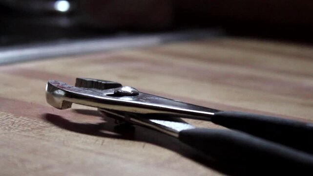 Pan Across Pair Of Pliers