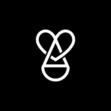 Unique, modern, and futuristic single heart-scale emblem. Elegant linear aesthetic, perfect for legal mediation, non-profits, and consulting.