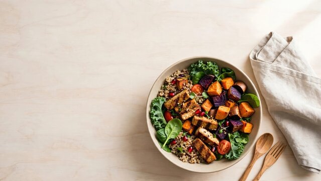 Vibrant Buddha Bowl with Quinoa and Roasted Vegetables