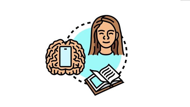 Calm mind finding balance through digital detox and reading