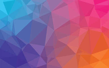 Obraz premium Colorful abstract geometric background with bright triangle shapes and modern low poly digital pattern