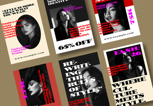 Fashion Social Media Design Story