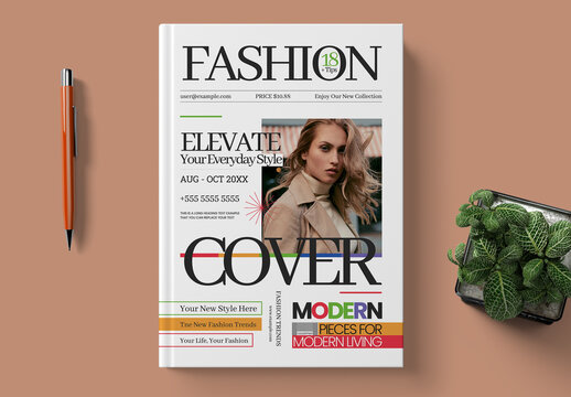Fashion Magazine Cover Template