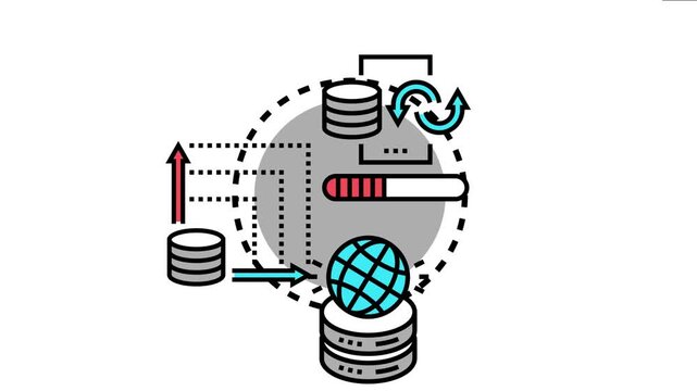 Data capture system processing incoming information, storing it in databases, and exchanging it across a global network with new data loading