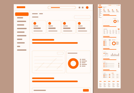 Modern Analytics Dashboard UI Template with Data Charts and Reports