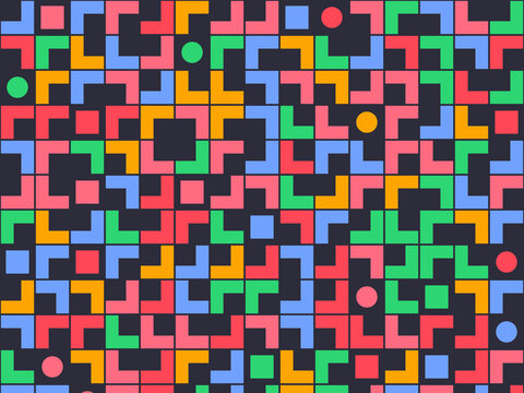 Bold L Shaped Blocks Modern Abstract Background