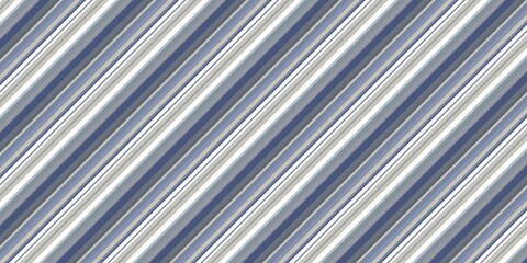 Fototapeta premium diagonal stripe pattern in blue, grey, and white. Repeating textile design.