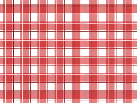 Red Picnic Plaid Seamless Pattern Vector